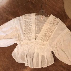 Free People Blouse. White
